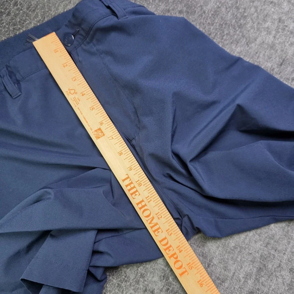 Adidas Golf Shorts Mens 40 Navy Blue Performance Stretch 8